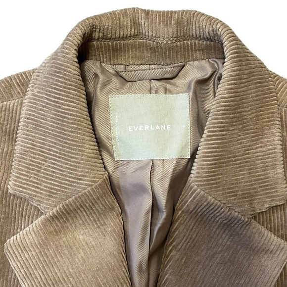 Everlane The Corduroy ‘80s Blazer Jacket. Taupe Grey Tan Size 6 #727 NWOT - Picture 7 of 7